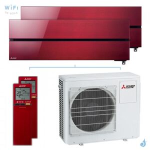 Mitsubishi Electric Climatiseur bi split Mitsubishi MSZ-LN Rouge MXZ-4F80VF4 8.0kW tailles 35 + 50 MSZ-LN35VG2R + MSZ-LN50VG2R Design de Luxe WiFi