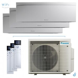 Climatiseur tri split DAIKIN Emura 3 3MXM68A9 FTXJ-AW 6.8kW tailles 20 + 25 + 35 Blanc FTXJ20AW + FTXJ25AW + FTXJ35AW