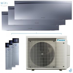 Climatiseur tri split DAIKIN Emura 3 3MXM52A9 FTXJ-AS 5.2kW tailles 20 + 20 + 25 Argent FTXJ20AS + FTXJ20AS + FTXJ25AS