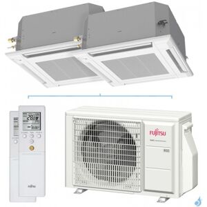 Climatiseur bi split FUJITSU Cassette KVLA AOYG14KBTA2 4kW tailles 25 + 25 Compact 600x600 AUXG09KVLA + AUXG09KVLA