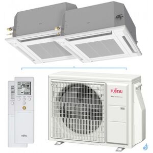 Climatiseur bi split FUJITSU Cassette KVLA AOYG18KBTA2 5kW tailles 25 + 35 Compact 600x600 AUXG09KVLA + AUXG12KVLA