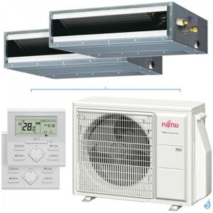 Climatisation bi split FUJITSU Gainable KLLAP AOYG18KBTA2 5kW tailles 20 + 35 Gainable Fin ARXG07KLLAP + ARXG12KLLAP