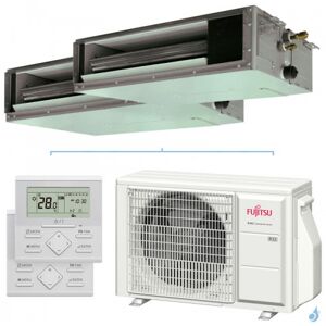 Climatiseur bi split FUJITSU Gainable KSLAP AOYG14KBTA2 4kW tailles 20 + 20 Gainable Mini ARXG07KSLAP + ARXG07KSLAP