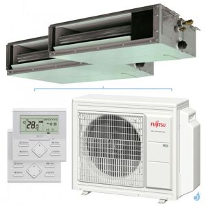 Climatiseur bi split FUJITSU Gainable KSLAP AOYG24KBTA3 6.8kW tailles 35 + 42 Gainable Mini ARXG12KSLAP + ARXG14KSLAP