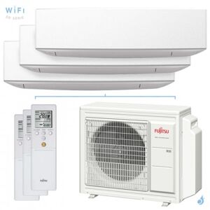 Climatiseur tri split FUJITSU KETF AOYG24KBTA3 6.8kW tailles 25 + 25 + 25 WiFi Takao Line ASYG09KETF + ASYG09KETF + ASYG09KETF