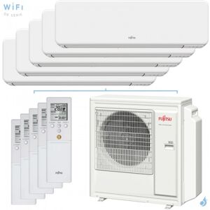 Penta split FUJITSU KGTF AOYG36KBTA5 9.5kW tailles 20 + 20 + 20 + 35 + 35 WiFi Takao M3 ASYG07KGTF (x3) + ASYG12KGTF (x2)