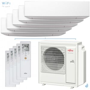 Penta split FUJITSU KETF AOYG36KBTA5 9.5kW tailles 20 + 20 + 20 + 35 + 42 WiFi ASYG07KETF (x3) + ASYG12KETF + ASYG14KETF