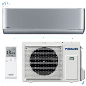 Climatiseur PANASONIC Etherea Gris Argente 5.0kW CS-XZ50ZKEW + CU-Z50ZKE Mono split WiFi Mural Inverter PAC air-air Confort