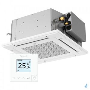 Climatiseur Panasonic Cassette 4 voies 60x60 S-25PY3E 2.5kW Multi Split Livre avec commande filaire CZ-RTC6W et facade