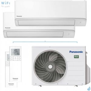 Climatiseur bi split PANASONIC Mural TZ CU-2Z41TBE 4.1kW tailles 20 + 20 WiFi de serie CS-TZ20ZKEW + CS-TZ20ZKEW