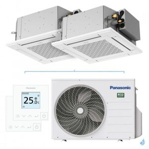 Climatiseur bi split PANASONIC Cassette PY3 CU-2Z50TBE 5.0kW tailles 25 + 35 Cassette 4 voies 60x60 S-25PY3E + S-35PY3E