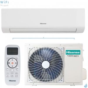 Climatiseur mono split HISENSE Mural Energy Ultra 2.5kW KE25MR01G + AS25MR01W WiFi de serie PAC air/air Inverter Silencieuse