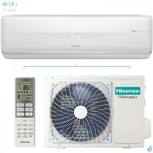 Climatiseur mono split HISENSE Mural Fresh Master 2.5kW QF25XW00G + QF25XW00W WiFi de serie PAC air/air Inverter Silencieuse