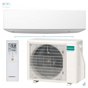 Climatiseur mono split GENERAL ASHG07KETF + AOHG07KETA 2.0kW Serie KE Blanc WiFi de serie PAC Inverter