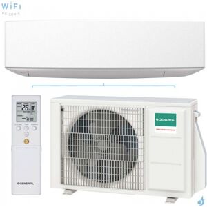 Climatiseur mono split GENERAL ASHG14KETF + AOHG14KETA 4.2kW Serie KE Blanc WiFi de serie PAC Inverter