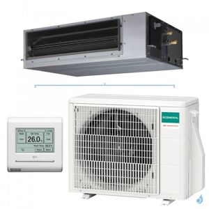 Climatiseur mono split GENERAL Gainable KHTAP 5.2kW ARXG18KHTAP + AOHG18KBTB livre avec telecommande filaire UTY-RNRGZ5