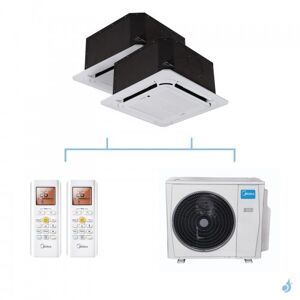 MIDEA climatisation bi split cassette compacte 4 voies gaz R32 MCA3U-12FNXD0 + MCA3U-12FNXD0 + M30F-27HFN8-Q 7,91kW A++