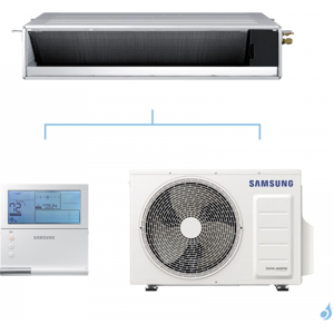 SAMSUNG Climatisation Mono Split Gainable Slim Basse pression Gaz R-32 AC026RNLDKG 2.6kW A++/A+