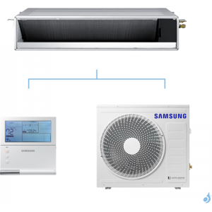 SAMSUNG Climatisation Mono Split Gainable Slim Basse pression Gaz R-32 AC052RNLDKG 5kW A++/A