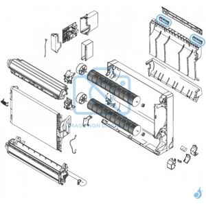 FUJITSU Équerre de Fixation pour climatiseur console Atlantic Fujitsu AGYG09-12KVCA Réf. 896444