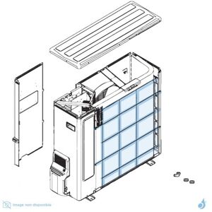 Grille de protection condenseur pour unite exterieure Atlantic Fujitsu Ref. 898639