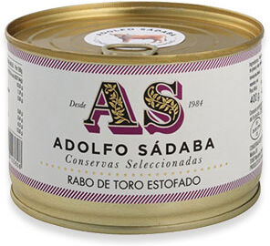 Conservas Adolfo Sádaba Rabo de toro estofado 42,5 cl. Conservas Adolfo Sádaba Rabo de toro estofado 42,5 cl.