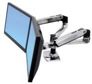 Ergotron Bras double écran Ergotron LX juxtaposés Ergotron Bras double écran Ergotron LX juxtaposés