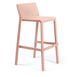 TABOURET BAR DE JARDIN EMPILABLE EN POLYPROPYLÈNE TRILL