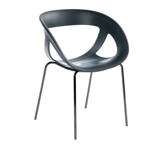 FAUTEUIL DESIGN ROND EMPILABLE EN POLYPROPYLÈNE MOEMA 69