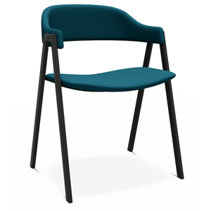 FAUTEUIL DE TABLE EN SIMILICUIR CONTEMPORAIN ARCA