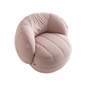 FAUTEUIL POUF LOUNGE CONTEMPORAIN EN TISSU REEF