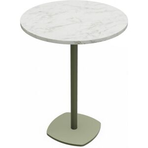 TABLE RONDE EN STRATIFIÉ CIRCA PIEDS CENTRAL HT 90 CM