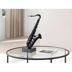 OZAIA Grande statue saxophone en resine L29 x P 16 x H 62 cm Noir MUSANIA