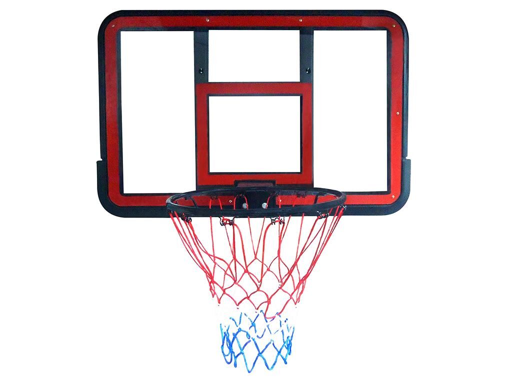 Panier de basket mural STEVEN en polycarbonate transparent - L112 x l3,5 x H72 cm
