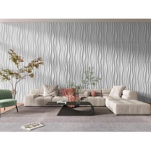 Vente-unique Panneau mural 3D a peindre - pack de 3m² - lot de 6 pieces - SANDLE