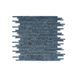 Vente-unique.com Mosaïque sol et mur en marbre gris anthracite - pack de 1m² (11 dalles de 35x30 cm) - MOYALI