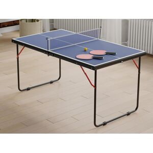 Vente unique Mini table de ping pong avec raquettes balles et filet L137 x P76 x H67 cm DENIS