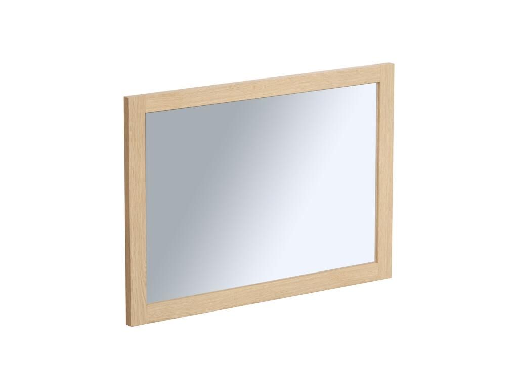 Vente-unique Miroir rectangulaire avec contour placage chêne - L50 x H70 cm - TIMEA