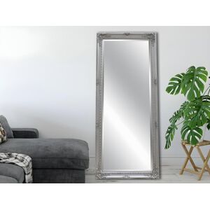 OZAIA Miroir en bois d'eucalyptus avec moulures ELVIRE - L. 60 x H. 140 cm - Argente