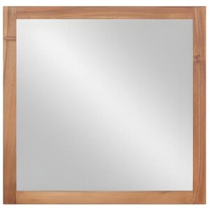 Vente-unique Miroir carre avec contour en bois d