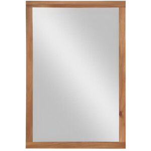 Vente unique Miroir rectangle avec contour en bois dacacia 90 x 60 cm SEPANG