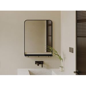 OZAIA Miroir de salle de bain rectangulaire avec tablette de rangement 60x80 cm ERASMO