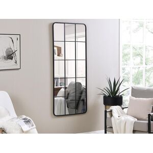 OZAIA Miroir fenetre industriel en metal L 60 x H 140 cm Noir SCIARA