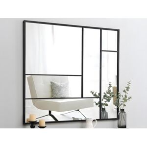 OZAIA Miroir industriel destructure en metal L 150 x H 130 cm Noir MALDONIA