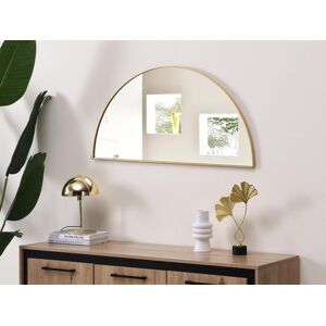 OZAIA Miroir demi cercle design en metal L50 x H100 cm Dore GAVRA