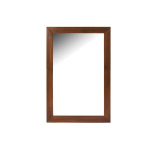 Vente-unique Miroir rectangulaire en teck foncé - 60 x 90 cm - AMLAPURA