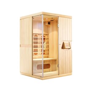 Vente uniquecom Sauna Infrarouge 2 places NARVIK L120P120H190 cm 2100W