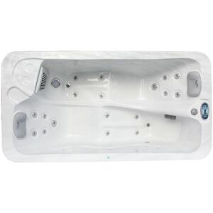 Vente-unique.com SPA 2 places blanc perle - 18 jets - L210 x P110 x H74 cm - Systeme BALBOA - TAHITI III