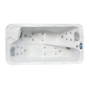 Vente uniquecom SPA 2 places blanc perle avec bache 18 jets L210 x P110 x H74 cm Systeme BALBOA TAHITI III