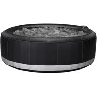 Vente-unique.com SPA gonflable 6 places BCOOL III – D203 x H65 cm – 140 buses d’air – Noir – revêtement luxe